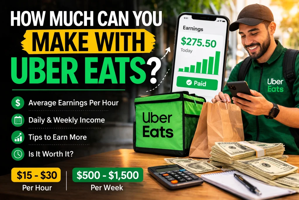 how much can you make with uber eats